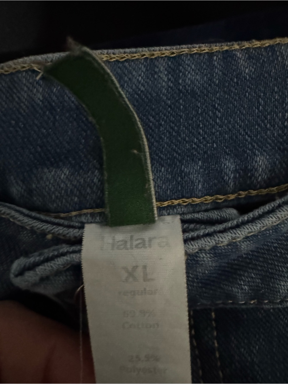 Halara Wide Leg Light Wash High Rise Jeans Size XL - Picture 3 of 4